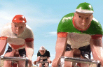 Cool stop-motion bike race clips