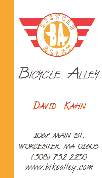 Card from January 2011 - Closed in September 2015 Bicycle Alley