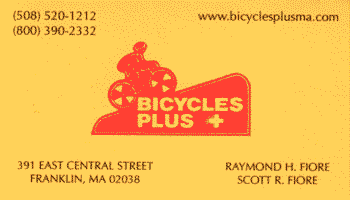 Card from Aug 2023 - Click for website Bicycles Plus