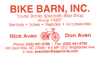 Card from September 2006 - click for website Bike Barn